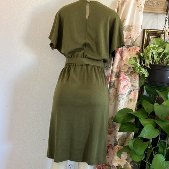 Vintage Dress Olive Green - Picture 6 of 14